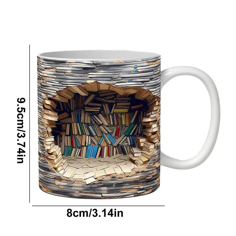 Purilite Select Creative 3D Bookshelf Mug