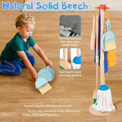 Purilite Select: Wooden kids cleaning set for toddlers