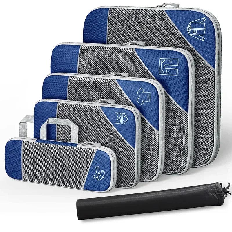 Purilite Select 5‑6 PCS Compressed Travel Packing Cubes Set
