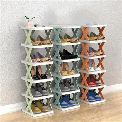 Purilite Select | Multi-Layer Detachable Shoe Rack Organizer | Space-Saving Plastic Shoe Storage Shelf for Home