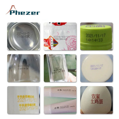Phezer 2025 New P19 orange Handheld Inkjet Printer 12.7mm Portable Printer QR Bar Batch Code Date Number Logo Expiry Date Label