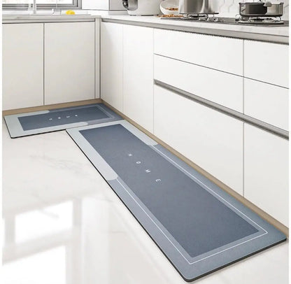 Purilite Select Modern Minimalist Diatomaceous Bathroom Mat Super Absorbent Quick Dry Non Slip Floor Rug