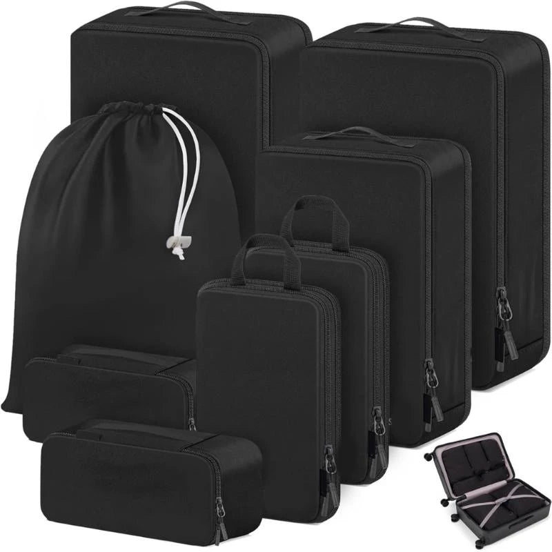 Purilite Select 10PCS Compression Packing Cubes for Travel