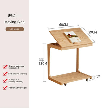 Purilite Select Aesthetic Mobile Small Coffee Table | Multi-Functional Bedside & Living Room Table | Home Furniture with Rollers