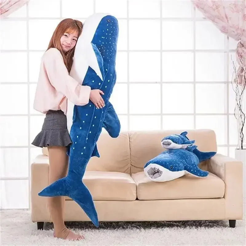 Purilite Select Large Whale Shark Body Pillow | Long Cute Fish Plush Sofa Decorative Back Cushion & Sleeping Pillow