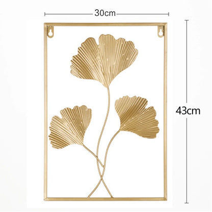 Purilite Select Golden Rectangle Metal Wall Hanging