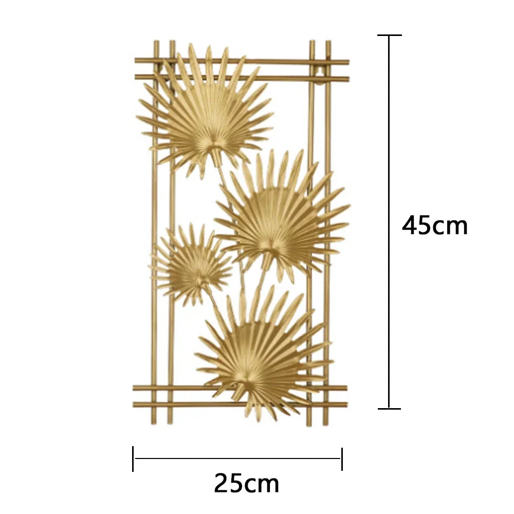Purilite Select Golden Rectangle Metal Wall Hanging