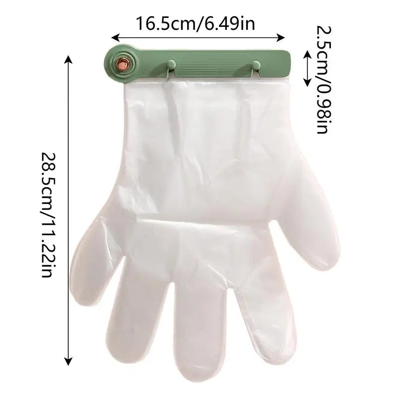 Purilite Select Wall Mounted Disposable Glove Holder Organizer with 300 Food Handling Gloves – Kitchen Hygiene Storage Dispenser