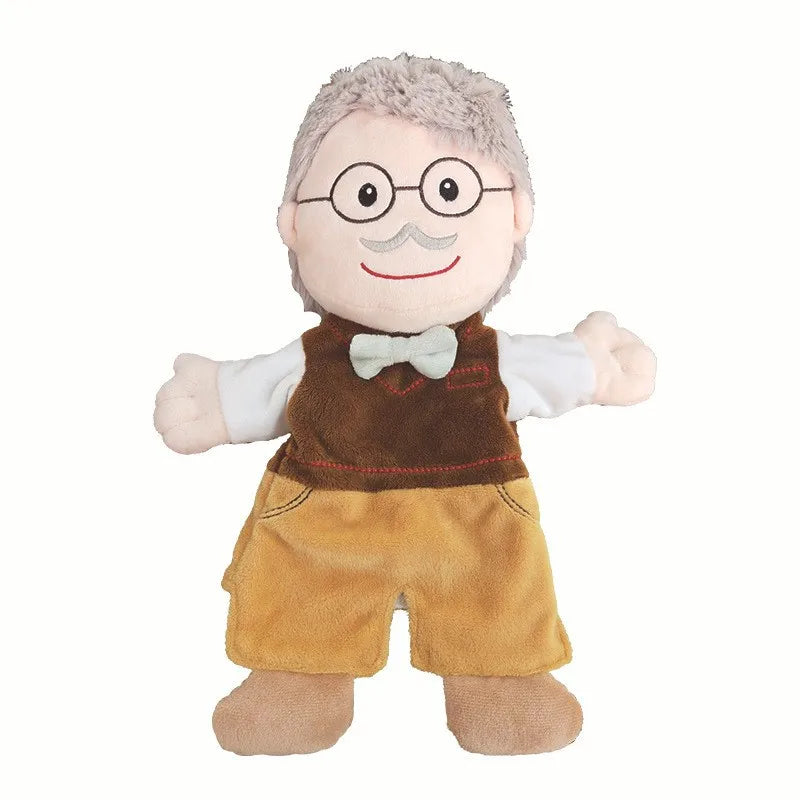 Purilite Select Family Plush Hand Finger Puppet Set Soft Cotton Educational Storytelling Toy for Kids and Adults (Set of 2)