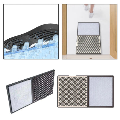 Purilite Select Disinfecting Shoe Sanitizing Entrance Doormat with Non-Slip Backing – Dual Zone Absorbent Floor Mat for Home and Office