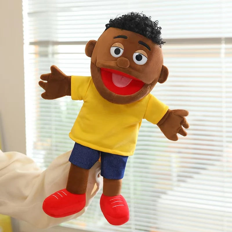 Purilite Select Plush Hand Puppet Family Set | Soft Open Mouth Character Puppets for Kids | Interactive Educational Storytelling Toys