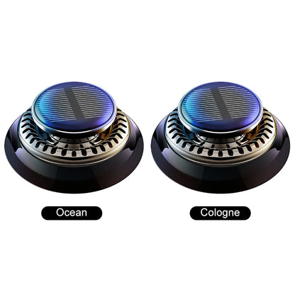 Purilite Select Solar-Powered Rotating Car Air Freshener – Long-Lasting Aromatherapy Diffuser with Essential Oils