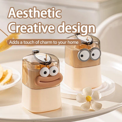 Purilite Select Push-Type Toothpick Storage Box | Automatic Pop-Up Toothpick Holder | Creative Table Decoration Accessory