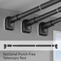 Purilite Select Telescopic Stainless Steel Shower Curtain Rod (Up to 2.7m)
