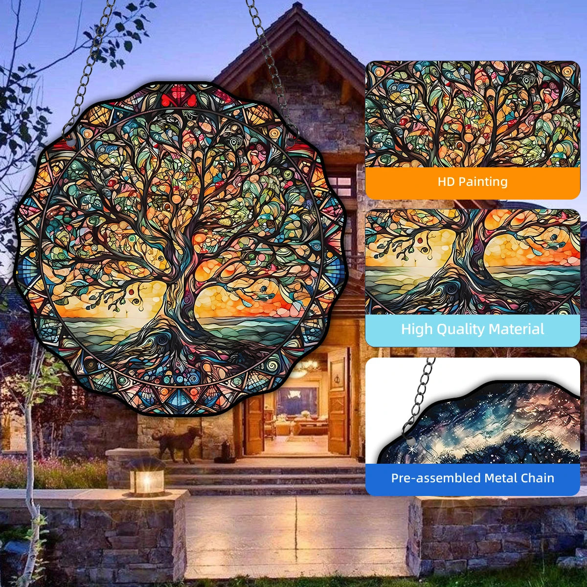 Purilite Select 5.9-Inch Tree of Life Wall Art
