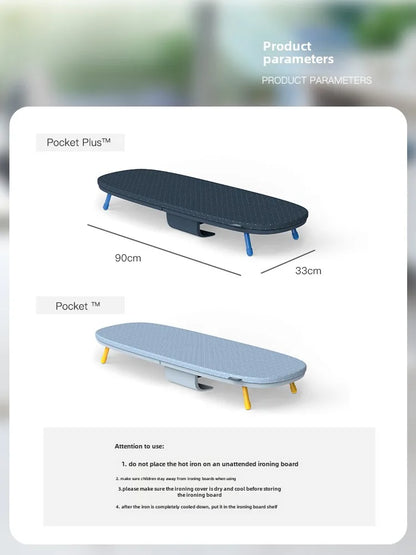 Purilite Select | Mini Folding Ironing Board | Desktop Ironing Pad | Compact Household Ironing Table