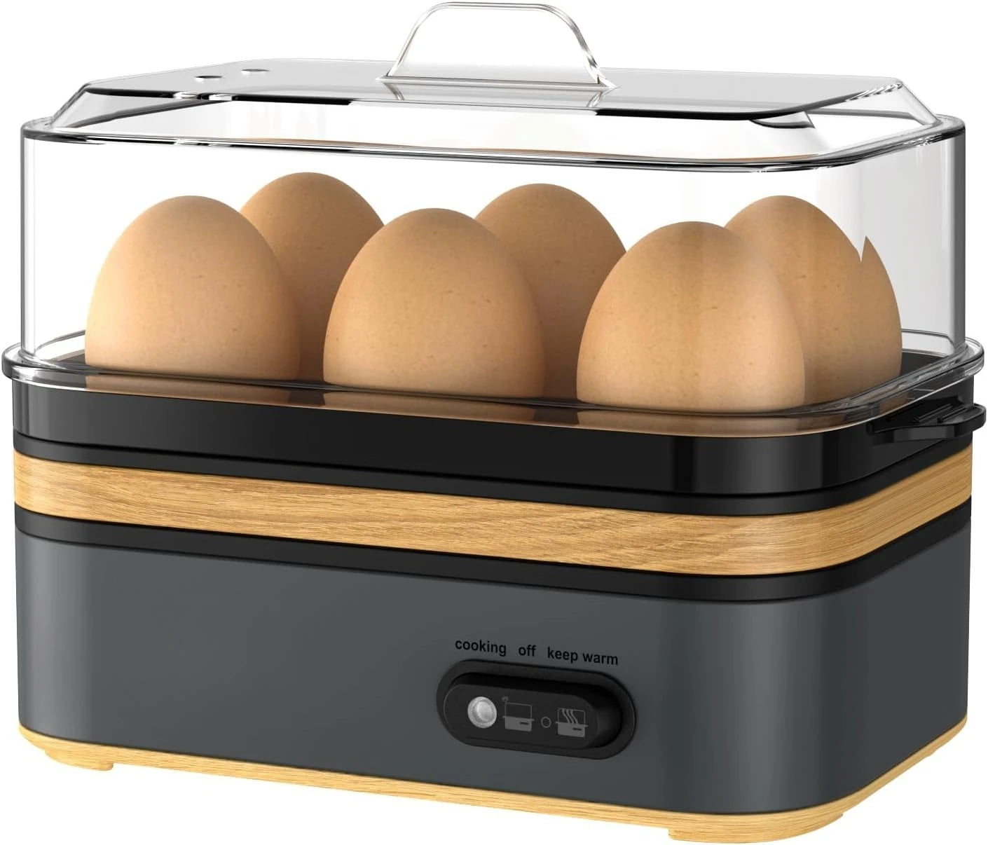 Purilite Select Rapid Electric Egg Cooker 6-Egg Capacity BPA-Free Fast Boil Steamer