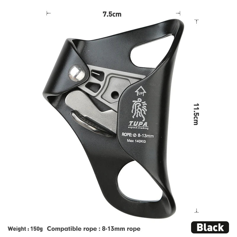 Purilite Select Outdoor Rock Climbing SRT Professional Chest Ascender | Aluminum Rope Climbing Device | Mountaineer Chest Ascender Tool