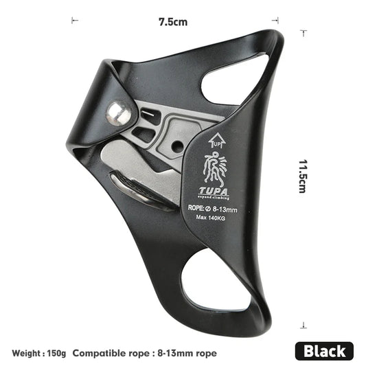 Purilite Select Outdoor Rock Climbing SRT Professional Chest Ascender | Aluminum Rope Climbing Device | Mountaineer Chest Ascender Tool