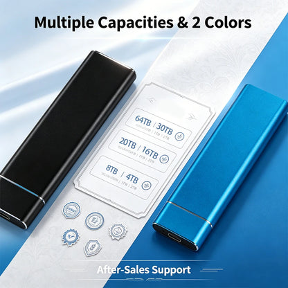 Purilite Select Portable External SSD, USB Type-C High-Speed Storage Drive for PC & Laptop File Backup and Data Transfer