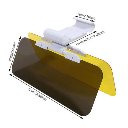 Purilite Select HD Car Sun Visor Day Night Anti-Glare UV Protection Adjustable Driving Visor Extension