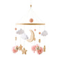 Purilite Select Wooden Baby Crib Mobile | Crochet Star Hanging Bed Bell | Nursery Rattle Decoration | Newborn Comfort Toy