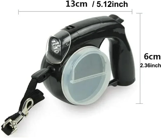 Purilite Select Retractable Dog Leash with Light