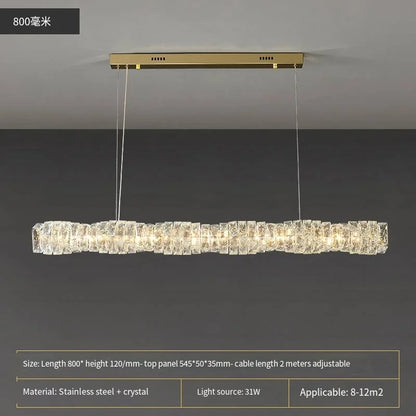 Purilite Select Modern Crystal Pendant Chandelier