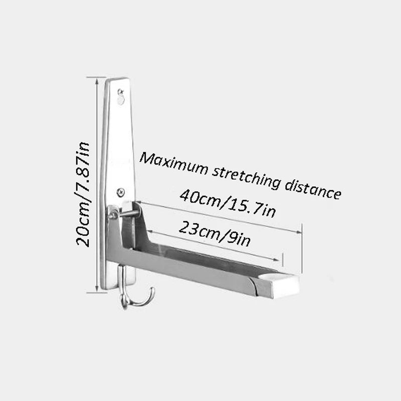 Purilite Select Foldable Stainless Steel Microwave & Oven Storage Rack | Telescopic Wall-Mounted Kitchen Organizer | Heavy-Duty Metal Holder