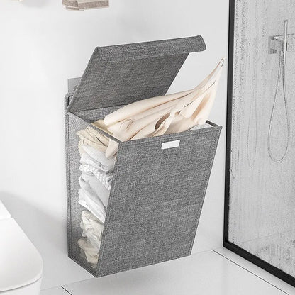 Purilite Select Foldable Adhesive Laundry Basket Hamper