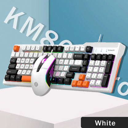 Purilite Select KM800 Pro Wired Mechanical Feel Keyboard and Mouse Set