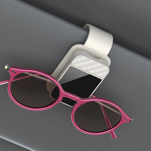 Purilite Select Car Sunglasses Clip Sun Visor Glasses Holder Card & Ticket Organizer, Universal Vehicle Eyeglasses Storage Clip Interior Accessory