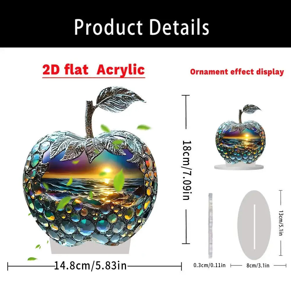 Purilite Select 2D Acrylic Apple Shape Table Ornaments