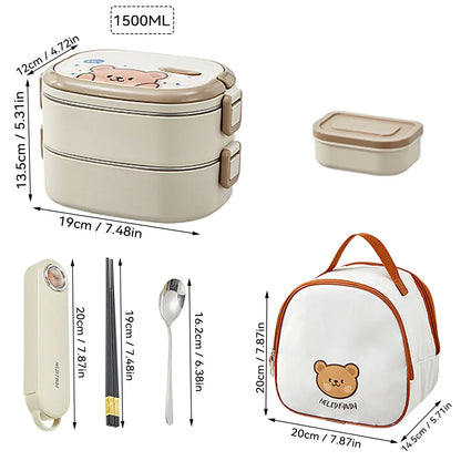 Purilite Select Large Capacity 304 Stainless Steel Lunch Box