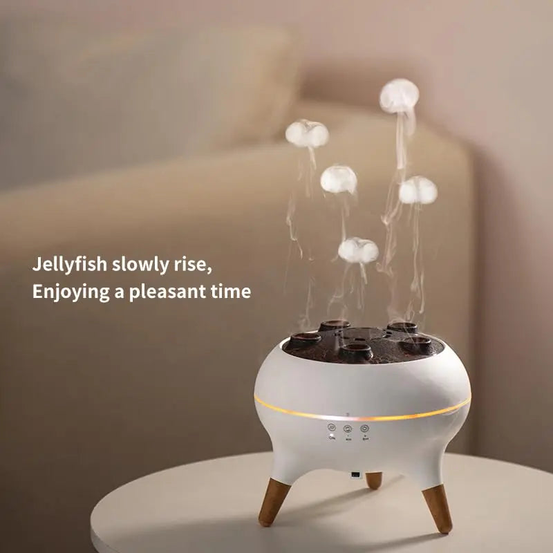 Purilite Select Dynamic Jellyfish Air Humidifier | 250ml Essential Oil Diffuser | Remote Control Ultrasonic Humidifier | 7-Color Night Light