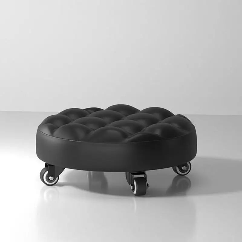 Purilite Select Low Floor Work Chair with Casters | Rolling Work Stool for Garage Home Outdoor Use