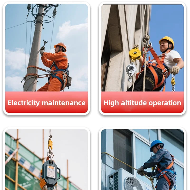 Purilite Select Height Safety Fall Protector | Automatic Lock System | 5M 10M 15M | Crane Operation Elevator Maintenance Safety Gear