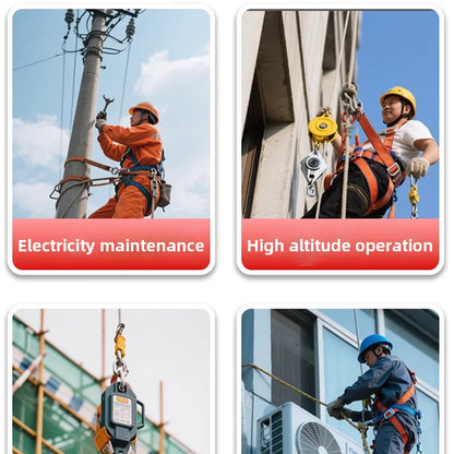 Purilite Select Height Safety Fall Protector | Automatic Lock System | 5M 10M 15M | Crane Operation Elevator Maintenance Safety Gear
