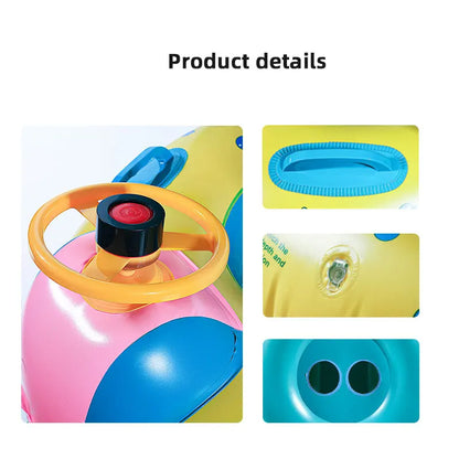 Purilite Select: Baby inflatable swimming ring with seat and sunshade
