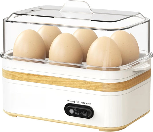 Purilite Select Rapid Electric Egg Cooker 6-Egg Capacity BPA-Free Fast Boil Steamer