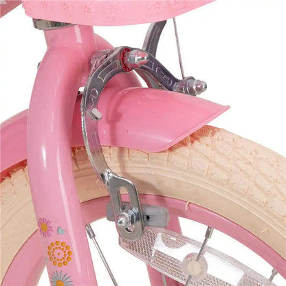New design flower style 12" 14" 16" baby girls kids bike bicycle with doll seat for 4 5 6 7 years old