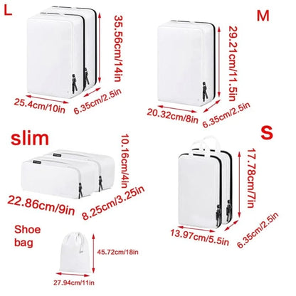 Purilite Select 10PCS Compression Packing Cubes for Travel