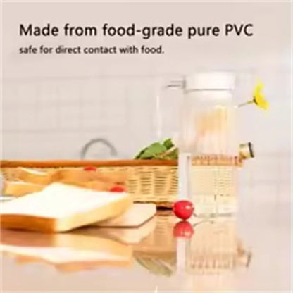 Purilite Select Transparent PVC Table Cloth | Clear Waterproof Oilproof Heat Resistant Table Mat | Non-Slip Washable Dining Table Cover | Kitchen & Restaurant Use