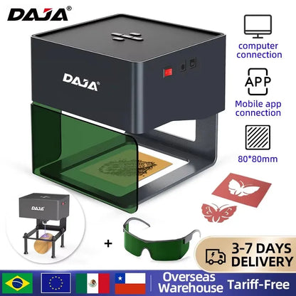 Purilite Select | DAJA DJ6 Mini Portable Laser Engraver | Bluetooth DIY CNC Machine | 3W Laser | 80×80mm