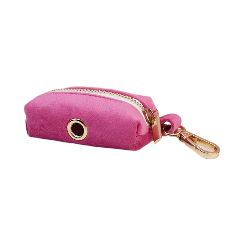 Purilite Select Rose Red Velvet Dog Collar & Leash Set