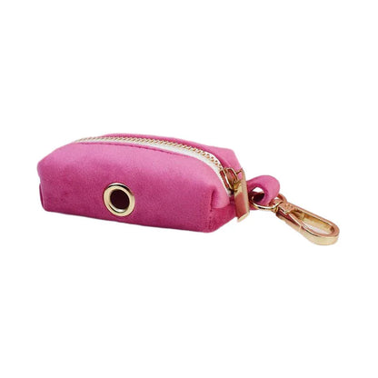 Purilite Select Rose Red Velvet Dog Collar & Leash Set