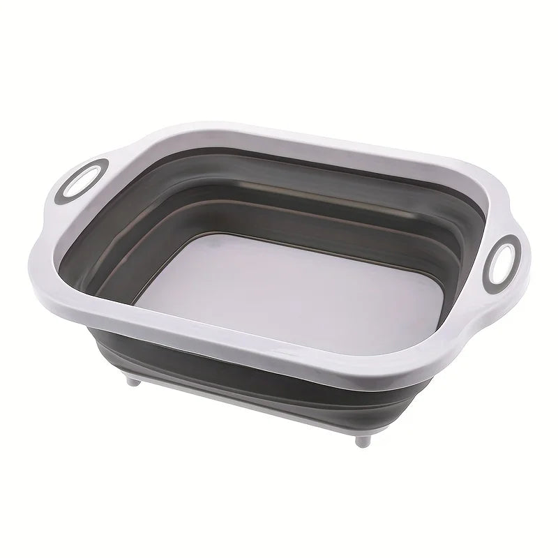 Purilite Select Portable Folding Basin | Space Saving Sink with Storage | Travel Camping Home Multi-Purpose Wash Basin