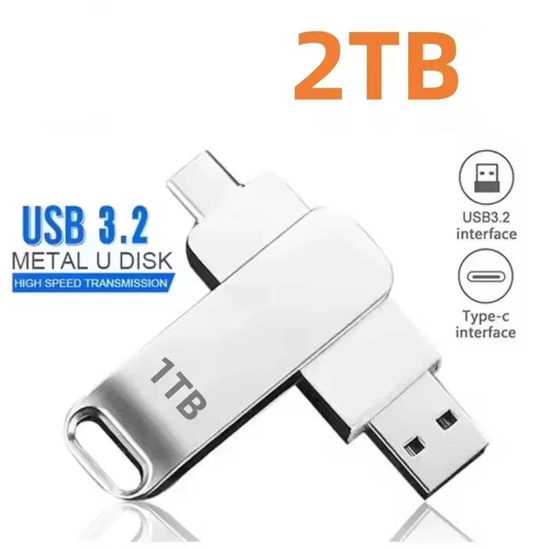 Purilite Select USB 3.2 High-Speed Metal Flash Drive, Portable Waterproof USB Memory Stick for PC, Laptop & Data Storage