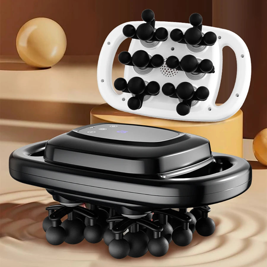 Purilite Select USB Rechargeable 22-Head Fascia Massage Gun – 9-Speed, 9-Mode Deep Tissue Massager for Full Body Relaxation and Pain Relief