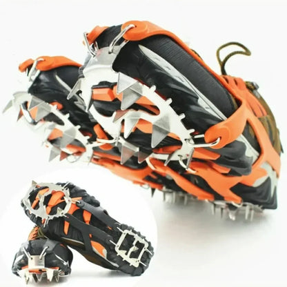 Purilite Select | Professional Climbing Crampons 18 Studs | Anti-Skid Ice Snow Shoe Grips | Winter Outdoor Walking Spikes